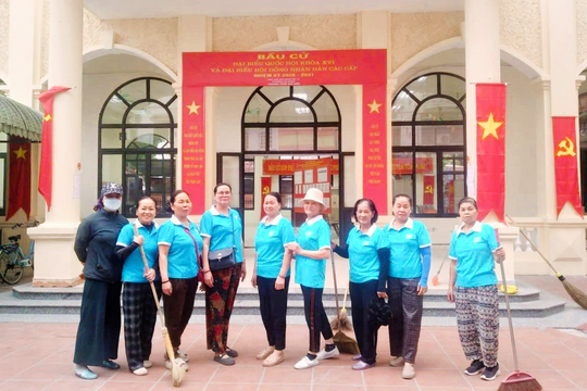 Phường Hà Đông ra quân tổng vệ sinh môi trường trước ngày bầu cử