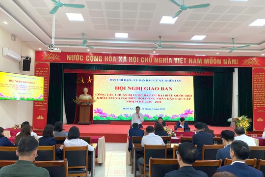 Xã Thiên Lộc phấn đấu trước 10h ngày 15-3, tỷ lệ cử tri đi bầu cử đạt 90%