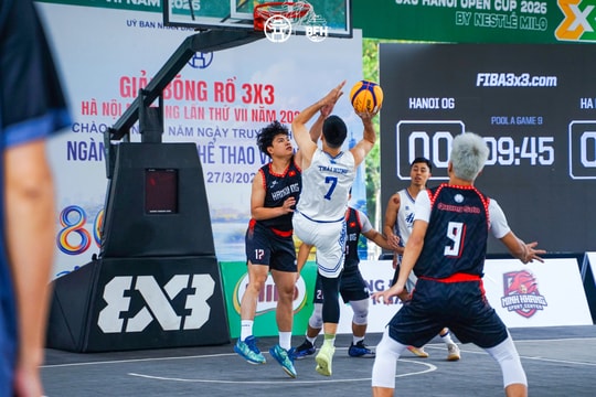 Khởi tranh Giải bóng rổ 3x3 Hà Nội mở rộng năm 2026