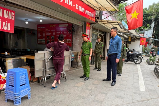 Phường Ô Chợ Dừa bảo đảm trật tự đô thị trước thềm ngày bầu cử