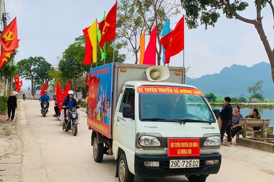 Khí thế ngày bầu cử lan tỏa khắp các thôn xóm ở Hương Sơn