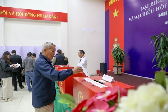 Phường Ngọc Hà đạt 99,99% cử tri tham gia bầu cử