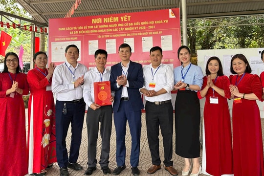 Đoài Phương: Đến 14 giờ ngày 15-3, đạt gần 90% cử tri tham gia bầu cử