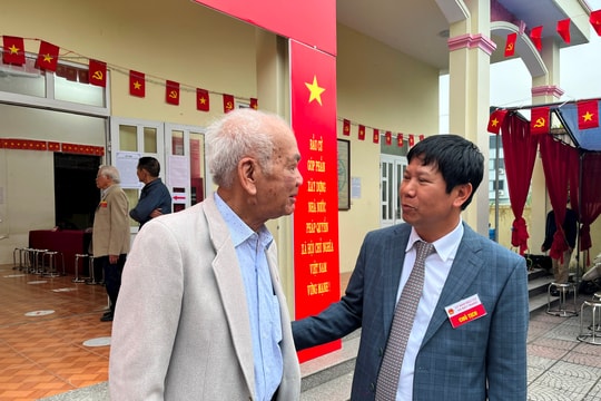 Bát Tràng rộn ràng trong ngày hội bầu cử đại biểu Quốc hội và HĐND các cấp
