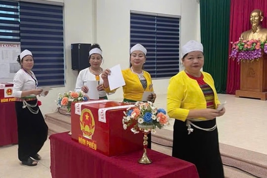 Ấn tượng không khí bầu cử tại xã Mỹ Đức