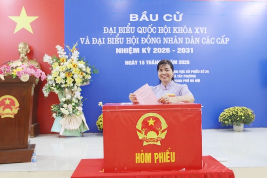 Hơn 47.000 cử tri xã Tây Phương tích cực đi bỏ phiếu, tỷ lệ đạt hơn 66%