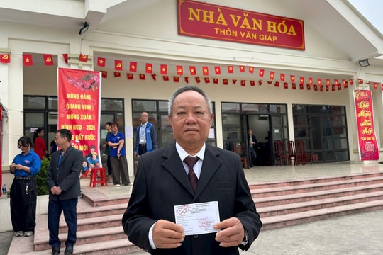 Xã Thường Tín có 10 khu vực bầu cử đạt tỷ lệ 100% cử tri đi bỏ phiếu