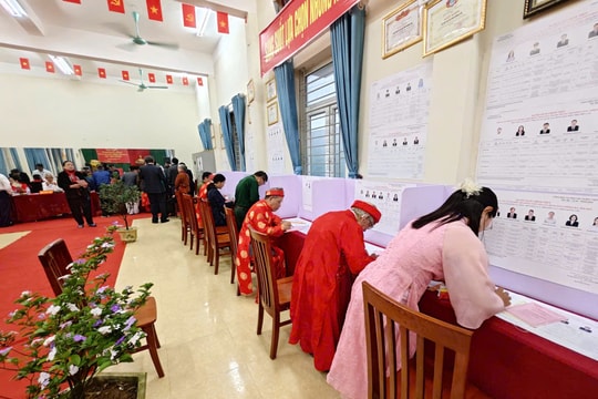Xã Hưng Đạo: 100% cử tri tham gia bỏ phiếu bầu cử