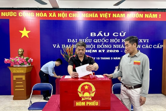 Hà Nội: Hơn 70% cử tri đã tham gia bỏ phiếu tính đến 11h30 ngày 15-3