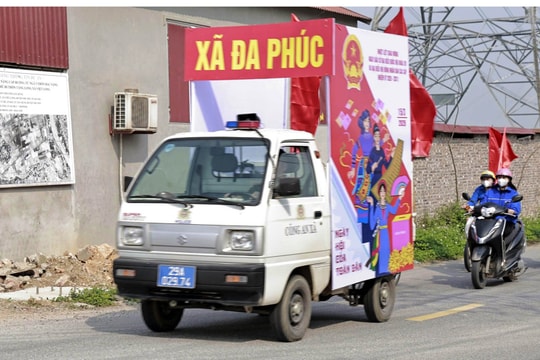 Trên 95% cử tri xã Đa Phúc đã hoàn thành việc bỏ phiếu bầu cử