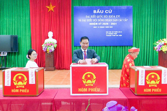 Hơn 32.000 cử tri xã Thượng Phúc tưng bừng đi bầu cử