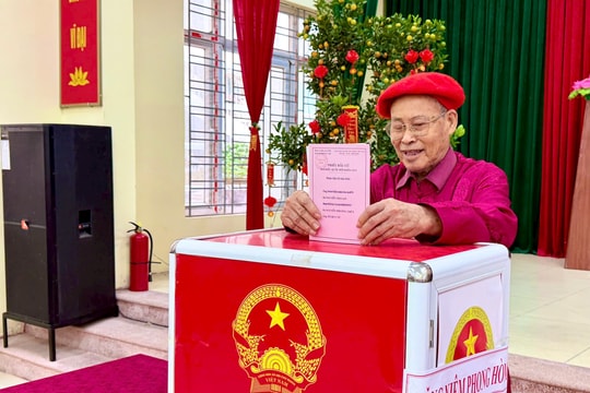 Xã Ứng Thiên tưng bừng khai mạc ngày hội bầu cử