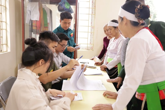 Xã Yên Xuân: 100% cử tri đã hoàn thành bầu cử