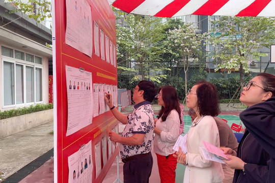 Phường Phú Thượng nhiều khu vực đạt tỷ lệ bỏ phiếu cao