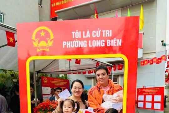 Phường Long Biên gần 44 nghìn cử tri đi bỏ phiếu, đạt 98,75%