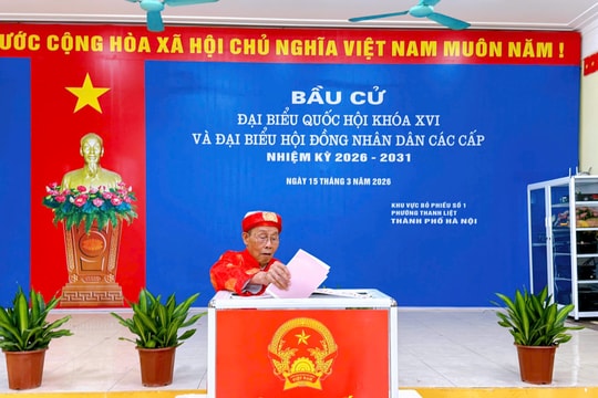 Phường Thanh Liệt: cử tri tích cực đi bầu cử