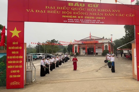 “Xã người Mường” ở Thủ đô hoàn thành ngày hội non sông trong tiếng cồng chiêng