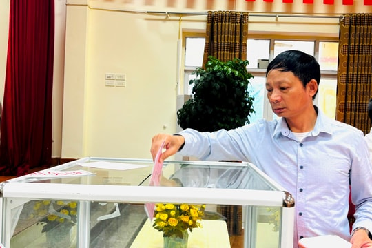 Đã có 76,1% cử tri xã Đại Thanh đi bầu cử