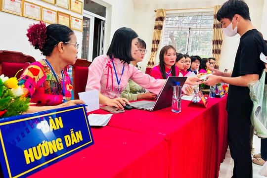 Xã Thư Lâm: Tỷ lệ cử tri bỏ phiếu đạt 99,64%