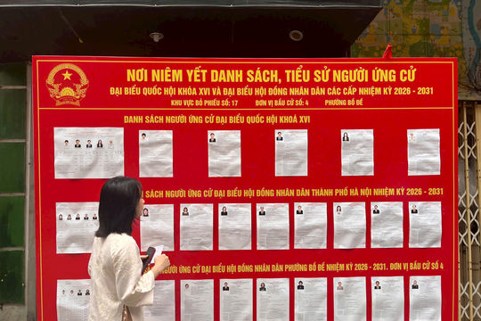 Hơn 84% cử tri phường Bồ Đề hoàn thành nghĩa vụ công dân