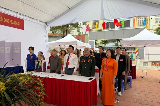 Ô Chợ Dừa: Quá trình bầu cử diễn ra trang nghiêm, an toàn, thuận lợi