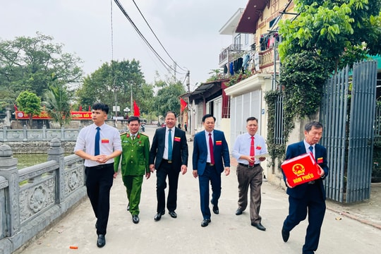 Xã Tam Hưng: 6 đơn vị bầu cử đạt tỷ lệ 100% cử tri tham gia bỏ phiếu