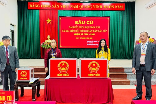 Xã Nam Phù khép lại ngày bầu cử trong không khí phấn khởi, trách nhiệm