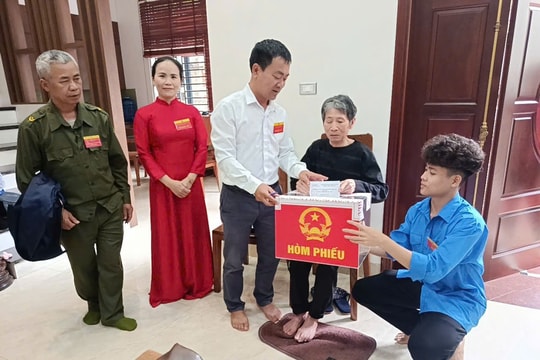 Xã Ô Diên: 97,63% cử tri đã tham gia bỏ phiếu