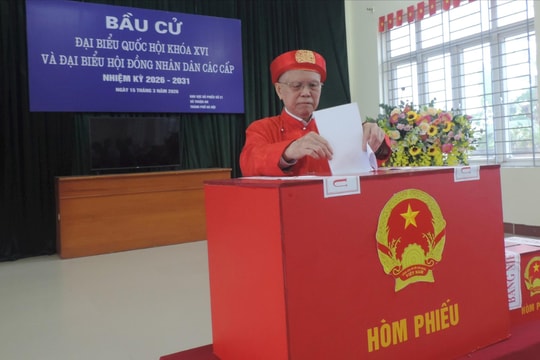 Ngày hội non sông tại xã Thuận An: Cử tri háo hức thực hiện quyền công dân