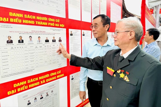 Niềm tin gửi gắm qua lá phiếu của cử tri xã Quang Minh