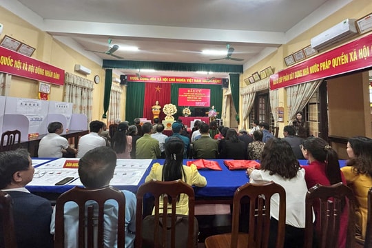 Phường Chương Mỹ khai mạc đồng loạt 54 điểm bầu cử
