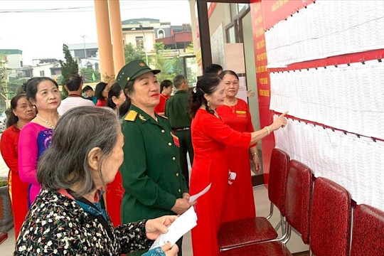 Xã Thiên Lộc: Nhiều tổ bầu cử đạt trên 95% cử tri đến bỏ phiếu