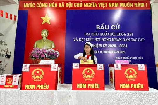 Xã Trần Phú: 7 đơn vị bầu cử đạt tỷ lệ 100% cử tri tham gia bỏ phiếu