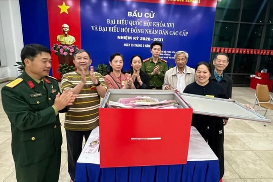 Hà Nội: 99,46% cử tri tham gia bỏ phiếu tính đến 19h