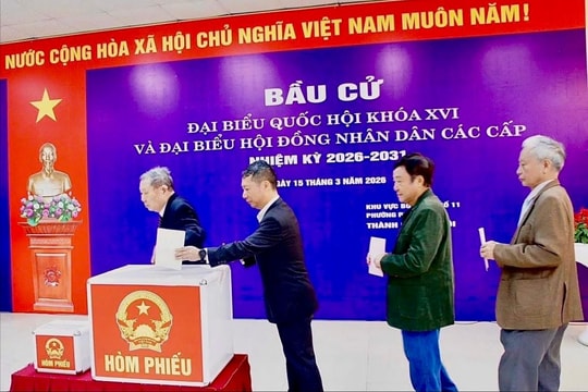 Phường Phú Thượng: Tỷ lệ cử tri đi bầu cử đạt 99,40%