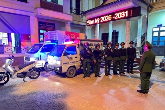 Công an xã Xuân Mai góp phần bảo đảm thành công ngày hội bầu cử