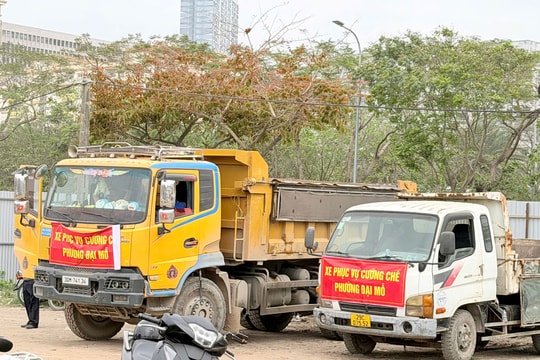 Phường Đại Mỗ cưỡng chế công trình vi phạm trên 4,3ha đất nông nghiệp trên địa bàn