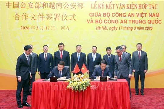 Hội nghị cấp Bộ trưởng Việt Nam – Trung Quốc về hợp tác phòng, chống tội phạm lần thứ 9