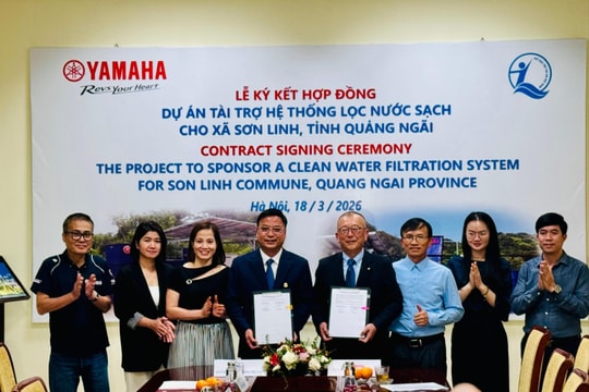 Quỹ Bảo trợ trẻ em Việt Nam huy động nguồn lực tài trợ hệ thống lọc nước sạch cho trẻ em vùng khó khăn