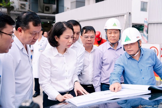 Phó Chủ tịch UBND thành phố Vũ Thu Hà kiểm tra tiến độ các dự án y tế trọng điểm