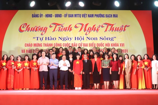 Phường Bạch Mai: đặc sắc chương trình nghệ thuật "Tự hào ngày hội non sông"