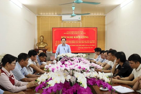 Xã Cổ Đô đẩy mạnh cải tạo đường giao thông trong khu dân cư