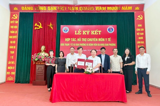 Xã Đan Phượng: Hợp tác nâng cao chất lượng khám chữa bệnh ngay từ cơ sở