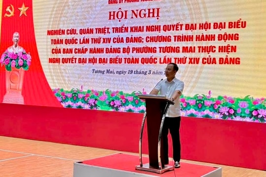Đảng bộ phường Tương Mai tăng thu nhập bình quân của người dân lên hơn 27%
