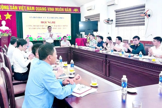 Xã Thượng Phúc: Kết quả bầu cử thể thể hiện sự đồng thuận, tin tưởng của cử tri