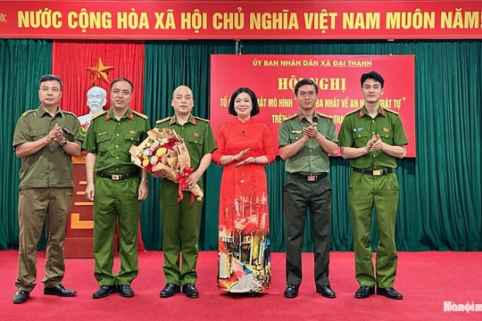 Xã Đại Thanh ra mắt mô hình "Thôn ba nhất về an ninh trật tự"