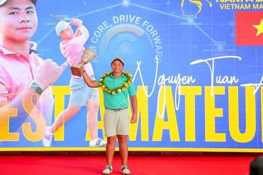 Nguyễn Tuấn Anh trở thành golf thủ nghiệp dư xuất sắc nhất giải Vietnam Masters 2026