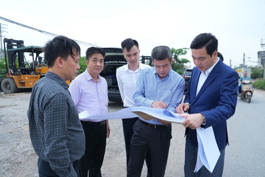 Lãnh đạo xã Gia Lâm kiểm tra tiến độ các dự án trọng điểm