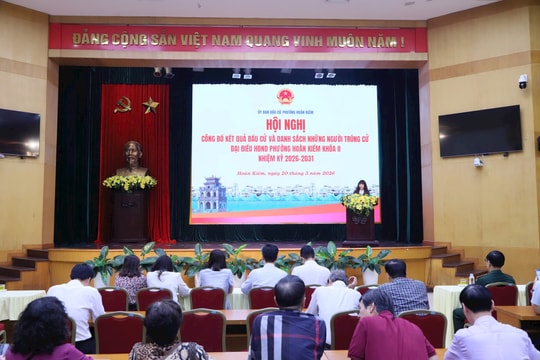 Phường Hoàn Kiếm công bố kết quả bầu cử đại biểu HĐND phường khóa II