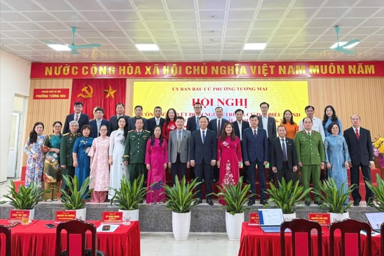 Phường Tương Mai công bố kết quả bầu đại biểu HĐND phường